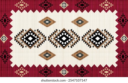 Native american indian ornament pattern geometric ethnic textile texture tribal aztec
pattern navajo mexican fabric seamless Vector
decoration fashion