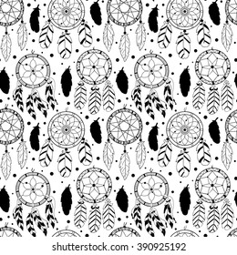 Native american indian traditional symbols, tribal and ethnic boho theme