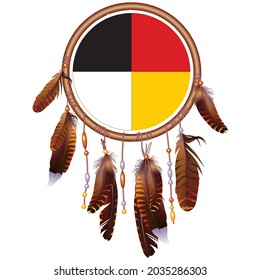 Native American Medicine Wheel Dreamcatcher