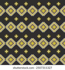  Native American Navajo fabric patterns are applied to many art forms. black and gold.