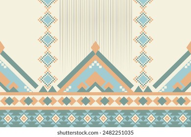 Patrón nativo americano , Estilo geomátrico sin costuras , Diseño para tela y textil , Fondo de moqueta , Envoltura