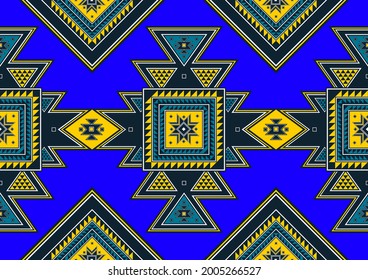 Native American pattern, Geometric Ethnic pattern design, picture art and abstract background.