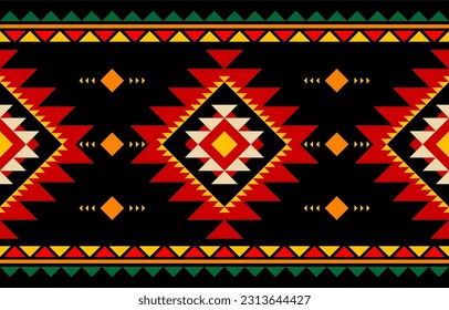 Native American pattern. Geometric seamless native concept. Design for geometric style, fabric, carpet, vector, illustration, pattern style
