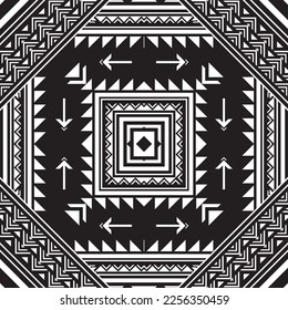 Native american pattern indian ornament pattern geometric ethnic textile texture tribal aztec pattern navajo mexican fabric seamless Vector decoration