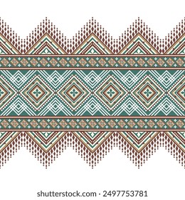 Native American pattern, Navajo design wallpaper, abstract geometric background traditional ornament for decoration, clothing, fabric, textile, tile, rug.