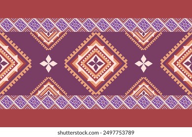 Native American pattern, Navajo design wallpaper, abstract geometric background traditional ornament for decoration, clothing, fabric, textile, tile, rug.