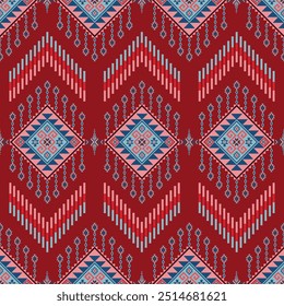 Native American pattern, Navajo design. Native American ornament. Abstract geometric background traditional ethic for decoration, clothing, fabric, textile, fashion.