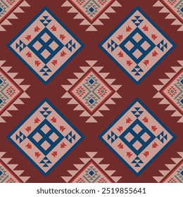 Padrão nativo americano, design navajo. Ornamento nativo americano. Abstrato geométrico fundo tradicional ética para decoração, roupas, tecido, têxtil, moda.