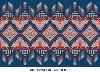 Native American pattern, Navajo design. Native American ornament. Abstract geometric background traditional ethic for decoration, clothing, fabric, textile, fashion.
