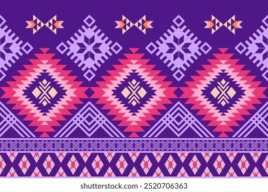 Padrão nativo americano, design navajo. Ornamento nativo americano. Abstrato geométrico fundo tradicional ética para decoração, roupas, tecido, têxtil, moda.