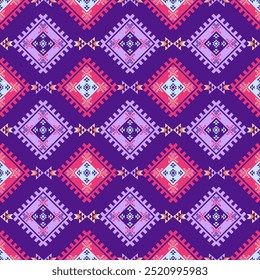Indianermuster, Navajo-Design. Indianerornament. Abstrakter geometrischer Hintergrund traditionelle Ethik für Dekoration, Kleidung, Stoff, Textil, Mode.
