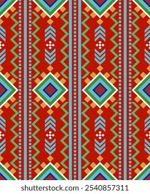 Padrão nativo americano, design navajo. Ética étnica geométrica abstrata tradicional para decoração, vestuário, tecido, têxtil, moda. Tapete, tapete. 