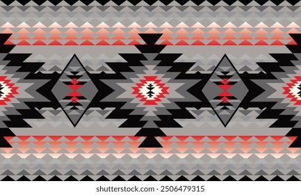 Native American Pattern stock images grey navajo