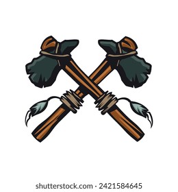 Design-Illustration des amerikanischen Friedensrohrs