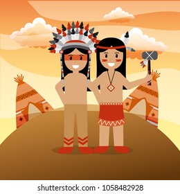 native american people cartoon