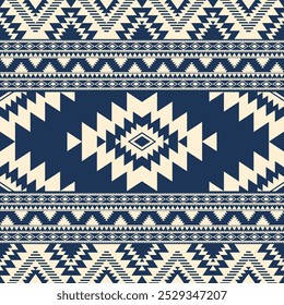 Native American seamless pattern. Geometric Digital vector illustration. Warming tone color. Design for wallpaper and Printing, background, illustration, fabric, clothing, carpet, decorative, textile.