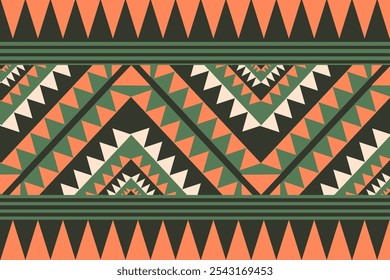 Nativo americano, padrão sem costura, Índio ameríndio, Navajo, Asteca, Motivo, Étnico, Boho, tradicional, Cigano, Peruano, ornamento, decoração, têxtil, geometria, repetir, tribo, abstrato, Patrimônio