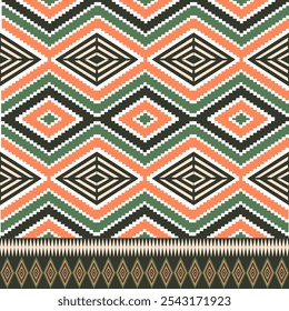 Nativo americano, padrão sem costura, Índio ameríndio, Navajo, Asteca, Motivo, Étnico, Boho, tradicional, Cigano, Peruano, ornamento, decoração, têxtil, geometria, repetir, tribo, abstrato, Patrimônio