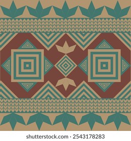 Nativo americano, padrão sem costura, Índio ameríndio, Navajo, Asteca, Motivo, Étnico, Boho, tradicional, Cigano, Peruano, ornamento, decoração, têxtil, geometria, repetir, tribo, abstrato, Patrimônio