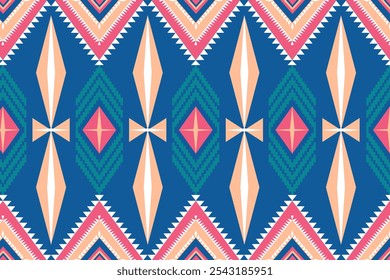 Nativo americano, padrão sem costura, Índio ameríndio, Navajo, Asteca, Motivo, Étnico, Boho, tradicional, Cigano, Peruano, ornamento, decoração, têxtil, geometria, repetir, tribo, abstrato, Patrimônio