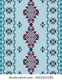 Nativo americano, padrão sem costura, Índio ameríndio, Navajo, Asteca, Motivo, Étnico, Boho, tradicional, Cigano, Peruano, ornamento, decoração, têxtil, geometria, repetir, tribo, abstrato, Patrimônio
