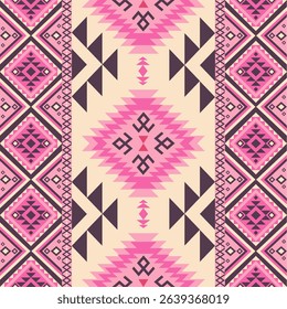 Native American, seamless pattern, Navajo, Aztec, Motive, Ethnic, boho, traditional, Gypsy, Peruvian, ornament, decoration, textile, geometry, repeat, tribe, abstract, Heritage, Can be use to design.