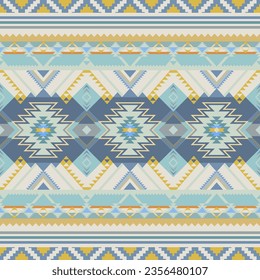 Native American Southwest, Aztec, Navajo seamless pattern. Tribal geometric print. Ethnic design wallpaper, fabric, cover, textile, rug, blanket. Boho style.