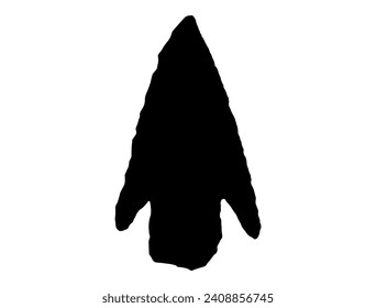 Indianerstein-Pfeilsilhouette-Vektorkunst