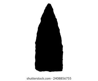Indianerstein-Pfeilsilhouette-Vektorkunst