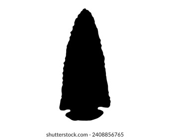 Indianerstein-Pfeilsilhouette-Vektorkunst