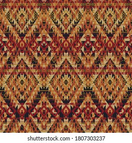 Native American Style Fabric Wallpaper Abstract Stock Vector (Royalty