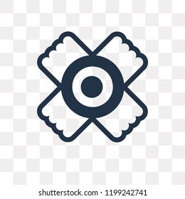 Native American Sun vector icon isolated on transparent background, Native American Sun transparency concept can be used web and mobile