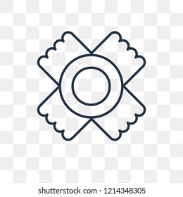Native American Sun vector outline icon isolated on transparent background, high quality linear Native American Sun transparency concept can be used web and mobile
