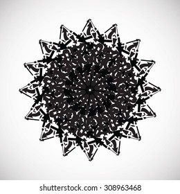 Native American Symbol. Islam, Arabic, Indian, Ottoman Motifs.