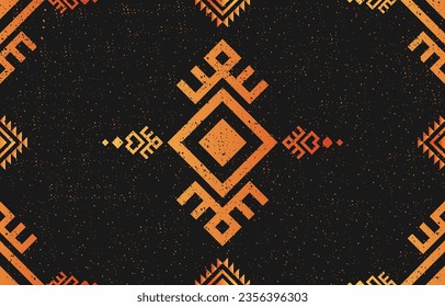 Native American symbols pattern. Seamless pattern in tribal. Abstract background with ethnic Aztec ornament. Design for background, fabric, clothing, dress, bag, scarf, wallpaper, rug, curtain, carpet