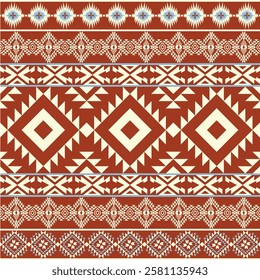 Native American textiles are known for their intricate tribal patterns and geometric designs, often featuring vibrant colors and earth tones. Traditional weaving techniques