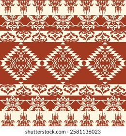 Native American textiles are known for their intricate tribal patterns and geometric designs, often featuring vibrant colors and earth tones. Traditional weaving techniques