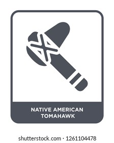 native american tomahawk icon vector on white background, native american tomahawk trendy filled icons from Culture collection, native american tomahawk simple element illustration