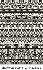 Native American traditional fabric patchwork wallpaper vintage vector seamless pattern for shirt fabric wrapping carpet rug tablecloth pillow