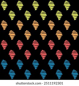 Native American traditional fabric patchwork grunge wallpaper abstract vector seamless pattern
