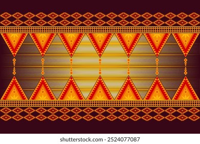 Native American tribal fabric geometric pattern, seamless pattern 
