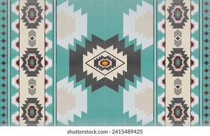 Native American tribal fabric pattern, geometric pattern, Aztec tribal textile, Navajo pattern, Mexican fabric seamless pattern.