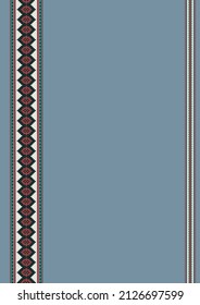 Native american tribal pattern background with copy space for text. Seamless vector ethnic pattern with native Mexico, Peru ornament. For banner, fliers, business card, menu, web background.