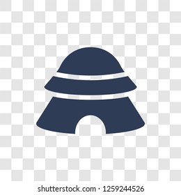 Native American Wigwam icon. Trendy Native American Wigwam logo concept on transparent background from Culture collection