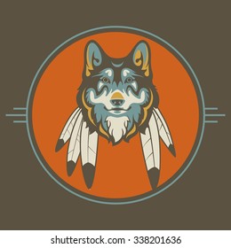 native american wolf designs