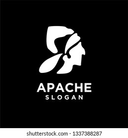 native apache indian logo icon designs vector illustration template