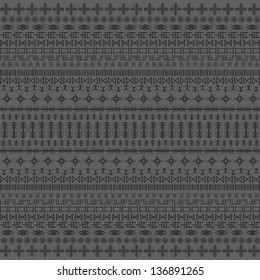 native art pattern black