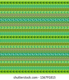 native art pattern green