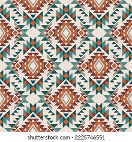 Native Aztec, Navajo seamless pattern. Tribal geometric print. Ethnic colorful design wallpaper, fabric, cover, textile, rug, blanket.