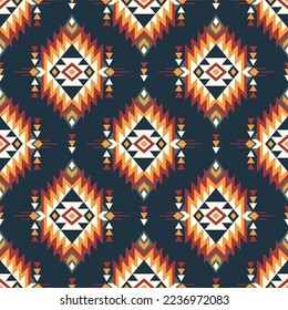 Native Aztec, Navajo seamless pattern. Tribal geometric print. Ethnic colorful design wallpaper, fabric, cover, textile, rug, blanket.